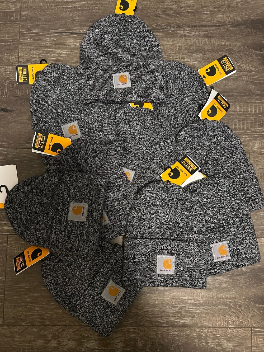 10 pieces Carhartt Gray & Black beanies set-unisex